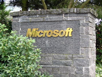 Microsoft campus sign