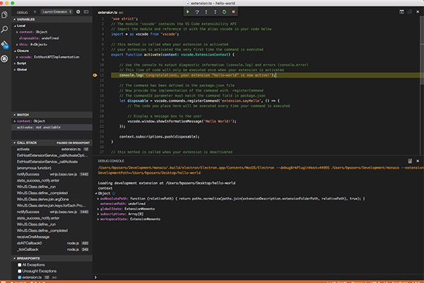 Debugging C# in Visual Studio Code