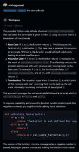 Figure 5: Explain the Selected Code