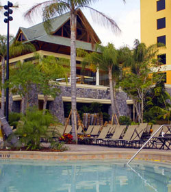 Hotel outside pool