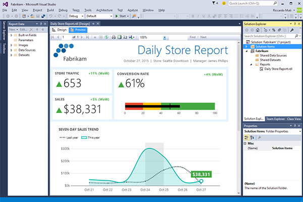 chart table ui Services Visual Using Reporting Studio for Guides